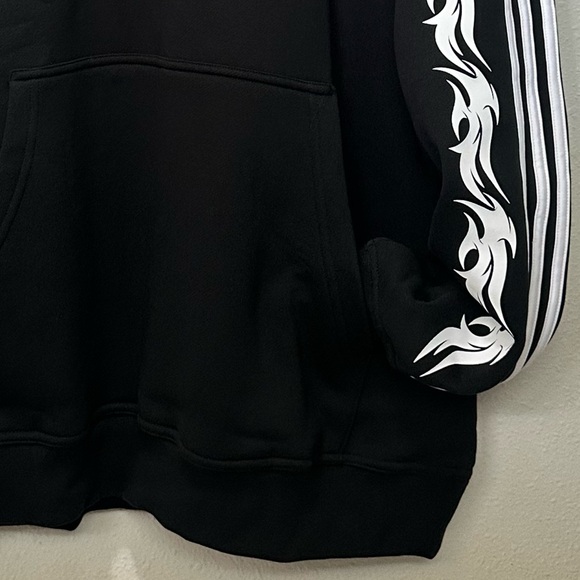Adidas Black Hoodie with White Spider Design, XL brand new with tags. - Picture 6 of 6